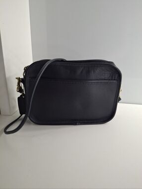 Coach Vintage Black Leather Carnival Crossbody Bag 9925 Made In USA 1993